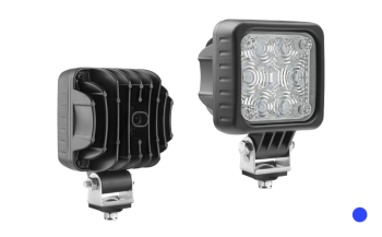 Spezielle Lampe mit LED-Dioden und eingebautem AMP SuperSeal Stecker - blaue