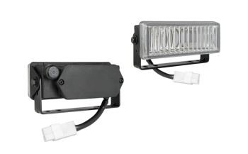 Halogen Nebelscheinwerfer mit Kabel und AMP Faston Stecker