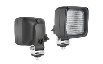 Halogen Arbeitslampe mit eingebautem AMP Faston Stecker und Ausschalter