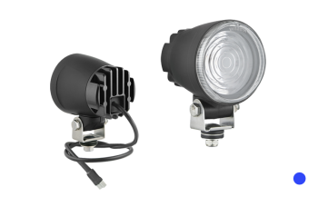 Spezielle Lampe mit LED-Dioden, Kabel und Deutsch DT04-2P Stecker - blaue