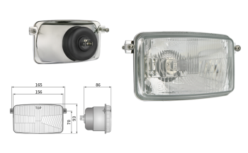 Reflektor Typ H4 (Abblendlicht, Fernlicht)