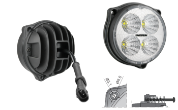 LED Arbeitslampe mit Kabel und H9-H11 Stecker (3 Schraubenversion)