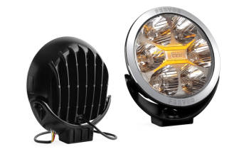 LED Fernscheinwerfer mit Chromrahmen und zweifarbige Positionslicht