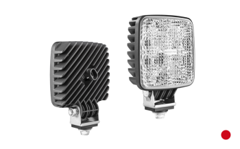 LED Arbeitslampe mit eingebautem AMP SuperSeal Stecker - rotes Licht