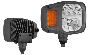 LED Hauptscheinwerfer mit boden Halter und eingebautem DT04-6P Stecker - rechts