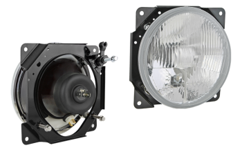 Hauptscheinwerfer für Zuk, Typ H4 - links mit Handkorrektor (Abblendlicht, Fernlicht, Positionslicht)