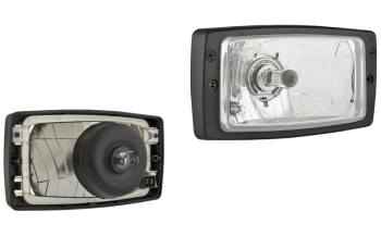 Hauptscheinwerfer Typ H4 mit Rahmen (Abblendlicht, Fernlicht, Positionslicht)