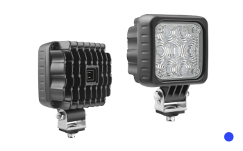 Spezielle Lampe mit LED-Dioden und eingebautem AMP Faston Stecker - blaue