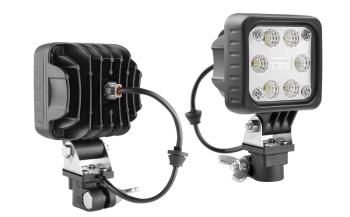 LED Arbeitslampe mit CAR1 Halter und eingebautem Deutsch DT04-2P Stecker