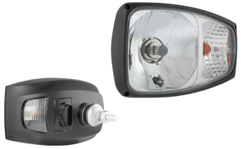 Hauptscheinwerfer Typ H4 mit AMP SuperSeal Stecker - links