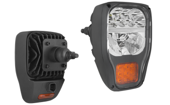 LED Hauptscheinwerfer mit rückwärtiger Halter und eingebautem DT04-6P Stecker - rechts / links