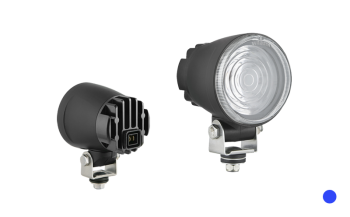 Spezielle Lampe mit LED-Dioden und eingebautem AMP Faston Stecker - blaue