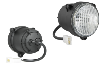 Halogen Arbeitslampe (3 Schrauben version) mit Kabel und AMP Faston Stecker