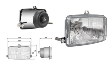 Reflektor Typ H4 (Abblendlicht, Fernlicht)