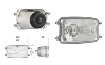 Reflektor Typ H4 (Abblendlicht, Fernlicht, Positionslicht)