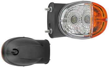 Vordere Lampe mit seitlicher Befestigung (Positionslicht, Vorder-seitlich Blinklicht) Vordere Lampe mit seitlicher Befestigung (Positionslicht, Vorder-seitlich Blinklicht)