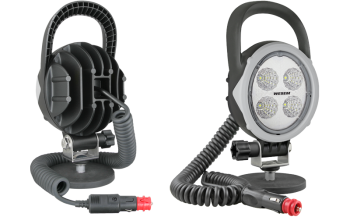 LED Arbeitslampe mit Magnethalter und Spiralkabel