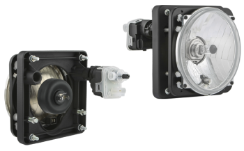 Hauptscheinwerfer Ø150 Typ H4/R2 mit elektrischer Korrektor (Abblendlicht, Fernlicht, Positionslicht)