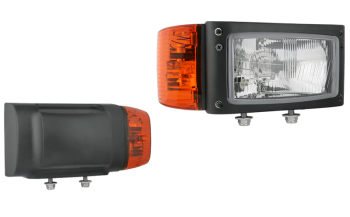 Hauptscheinwerfer Typ H4 mit eingebautem DT04-6P Stecker - rechts