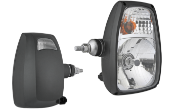 Hauptscheinwerfer Typ H4 mit DT04-6P Stecker - links