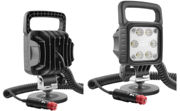 LED Arbeitslampe mit Magnethalter und Spiralkabel