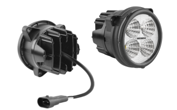 LED Arbeitslampe mit Kabel und HB3 2P Cap Stecker (3 Schaftschrauben version)