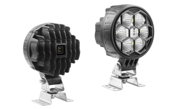 LED Arbeitslampe mit Omega Halter und eingebautem AMP Faston Stecker