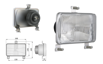 Reflektor Typ H4, Lochabstand 130x140 (Abblendlicht, Fernlicht)