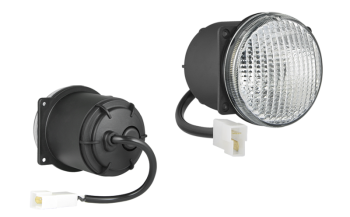 Halogen Arbeitslampe (4 Schrauben version) mit Kabel und AMP Faston Stecker