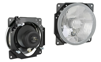 Hauptscheinwerfer für Zuk, Typ H4 - rechts mit Handkorrektor (Abblendlicht, Fernlicht, Positionslicht)