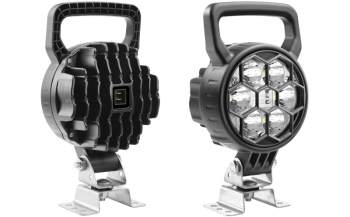 LED Arbeitslampe mit Omega Halter und eingebautem AMP Faston Stecker