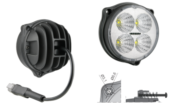 LED Arbeitslampe mit Kabel und Deutsch DT04-2P Stecker (3 Bolzen Version)