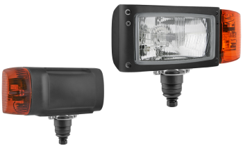 Hauptscheinwerfer Typ H4 mit boden Halter und eingebautem DT04-6P Stecker - links