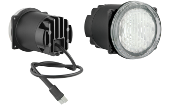 LED Tagfahrlicht mit Kabel und Deutsch DT04-2P Stecker (4 Schraubenversion)
