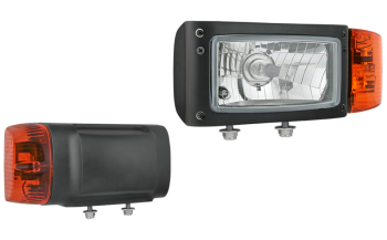 Hauptscheinwerfer Typ H4 mit eingebautem DT04-6P Stecker - links