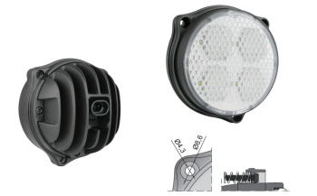 LED Arbeitslampe mit eingebautem AMP SuperSeal Stecker (3 Schraubenversion)