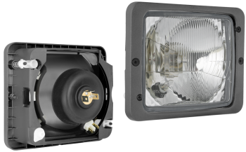 Hauptscheinwerfer Typ R2 mit Rahmen (Abblendlicht, Fernlicht, Positionslicht)