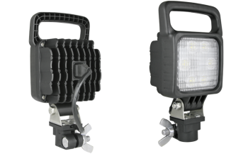 LED Arbeitslampe mit CAR1 Halter und eingebautem AMP Faston Stecker