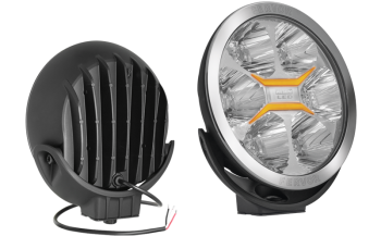 LED Fernscheinwerfer mit Chromrahmen und Zweifarbige Positionslicht (Referenzzahl 50)