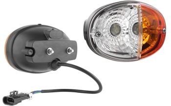 Vordere Lampe - links mit Kabel und Delphi 12129615 Stecker (Positionslicht, Vorder-seitlich Blinklicht)