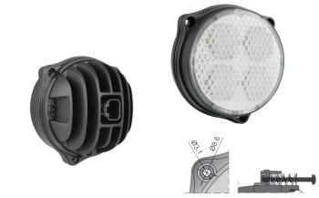 LED Arbeitslampe mit eingebautem Deutsch DT04-2P Stecker (3 Bolzen Version)