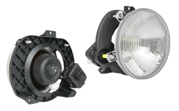 Hauptscheinwerfer Typ H4 mit elektrischer Korrektor (Abblendlicht, Fernlicht, Positionslicht)