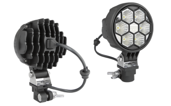 LED Arbeitslampe mit CAR1 Halter und eingebautem AMP Faston Stecker