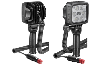LED Arbeitslampe mit Handhalter, Spiralkabel und Ausschalter