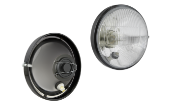 Reflektor Typ R2, mit dem Metallrahmen - rechts (Abblendlicht, Fernlicht, Positionslicht)