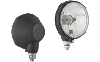 Hauptscheinwerfer Typ H4/R2 im Kunstoffgehäuse - stehend (Abblendlicht, Fernlicht, Positionslicht)