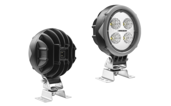 LED Arbeitslampe mit Omega Halter und eingebautem AMP Faston Stecker