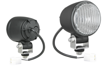 Halogen Nebelscheinwerfer mit Kabel und AMP Faston Stecker