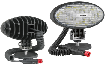 LED Arbeitslampe mit Magnethalter und Spiralkabel