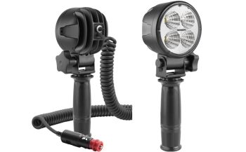 LED Arbeitslampe mit Handhalter, Spiralkabel und Ausschalter
